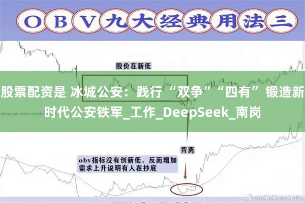 股票配资是 冰城公安：践行 “双争”“四有” 锻造新时代公安铁军_工作_DeepSeek_南岗